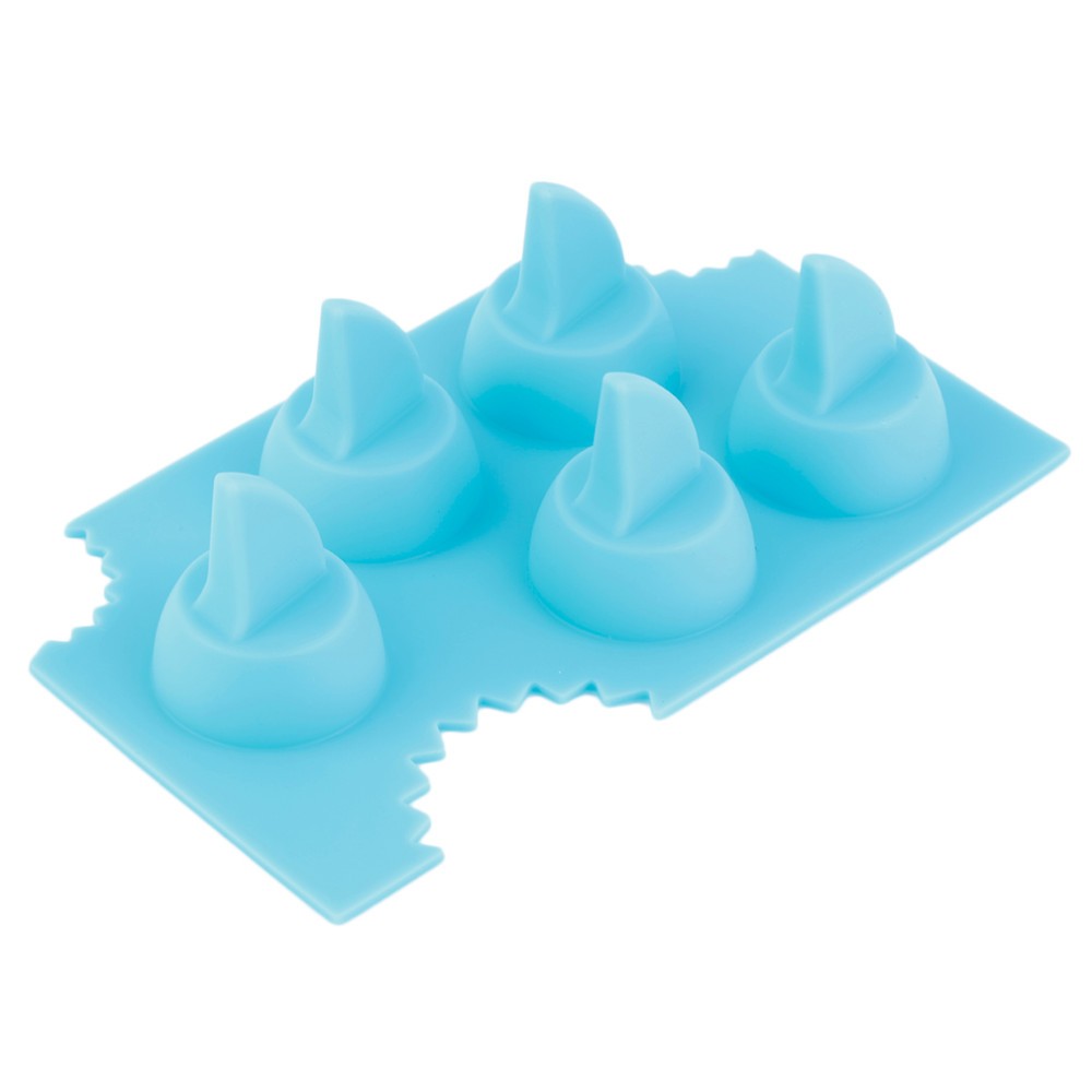 Shark Fin Food Grade Silicone Ice Tray Maker Jelly Pudding Mould Bar Tool DIY Ice Cube Mold