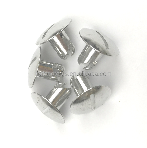 Universal Car Fitment Dome Head Aluminum Buttons Quarter Turn Dzus 7/16 x .500 with 1inch Head Versatile and Long-Lasting