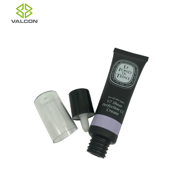 CC Cream Empty Cosmetic Tubes 50 ML Pump Silkscreen Printing Transparent Cap