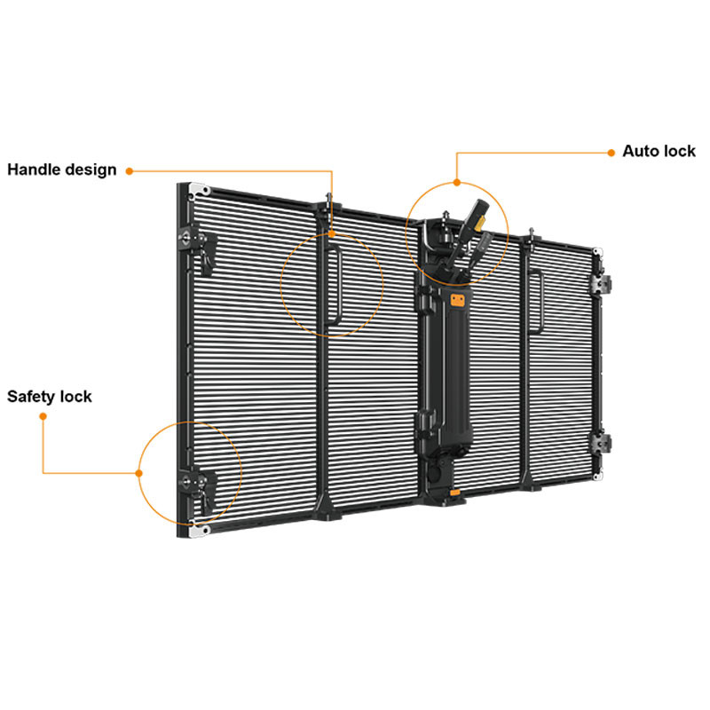 SMD1921 P7.8 Mm Transparent LED Video Screen IP30 1R1G1B Glass Wall LED Display