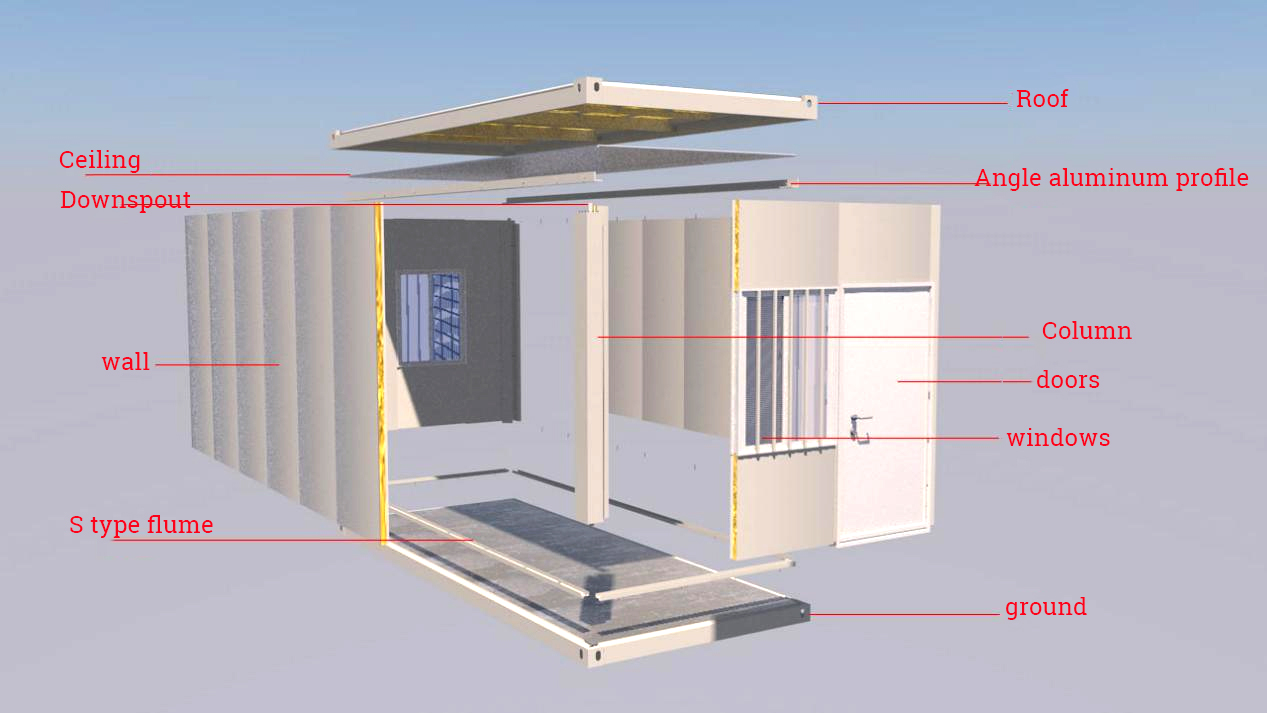 Zontop China Factory Standard Security Luxury 20 Ft 40ft Prefabricated Modular Container House Portable Home