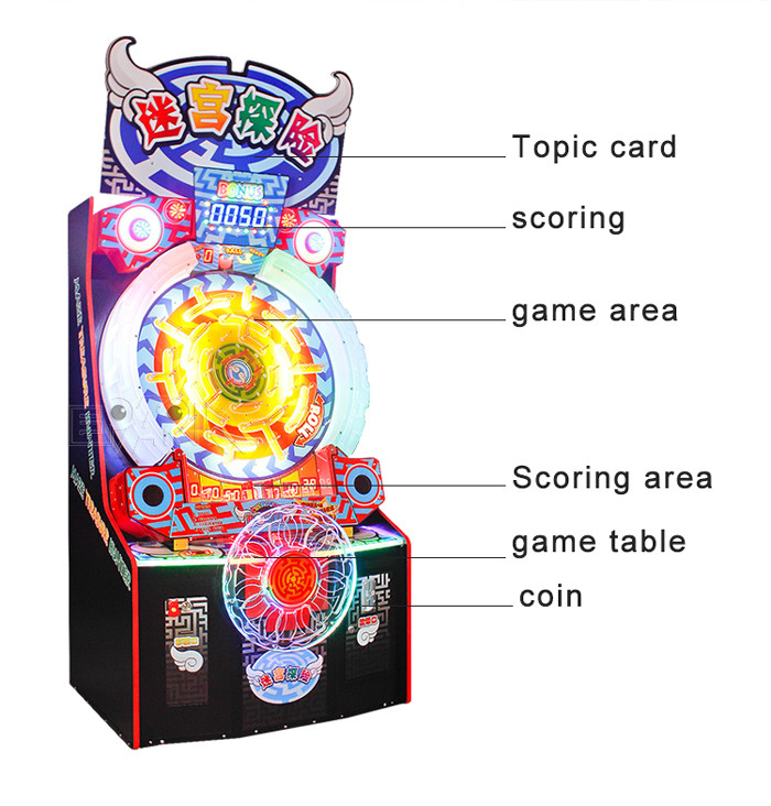 240W Labyrinth Explorer Lottery Redemption Machine Coin Operated