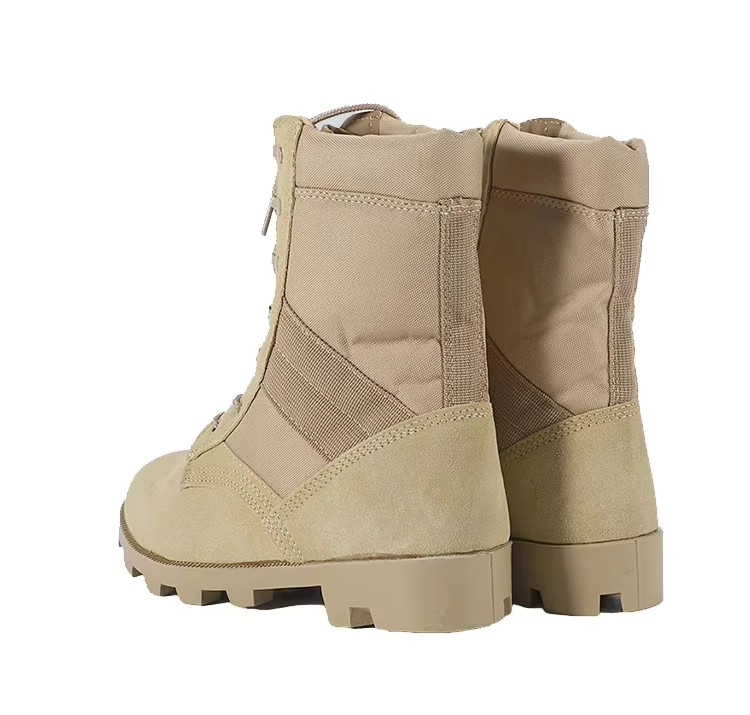 Tactical High Ankle Leather Oxford Breathable Daily Hiking Training Combat
