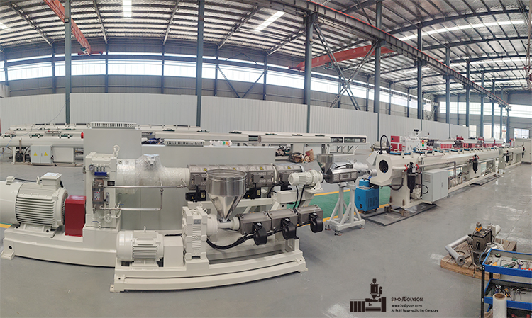 38CrMoALA Screw Material 75-250mm ABA 3 Layer HDPE/PP Pipe Making Machine
