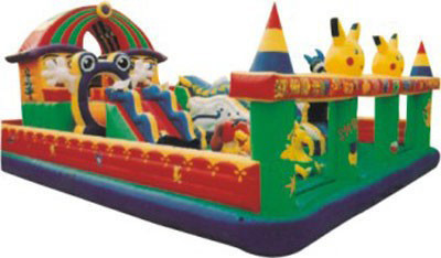 NFPA701 Indoor Inflatable Amusement Park Double Tripple Stitch