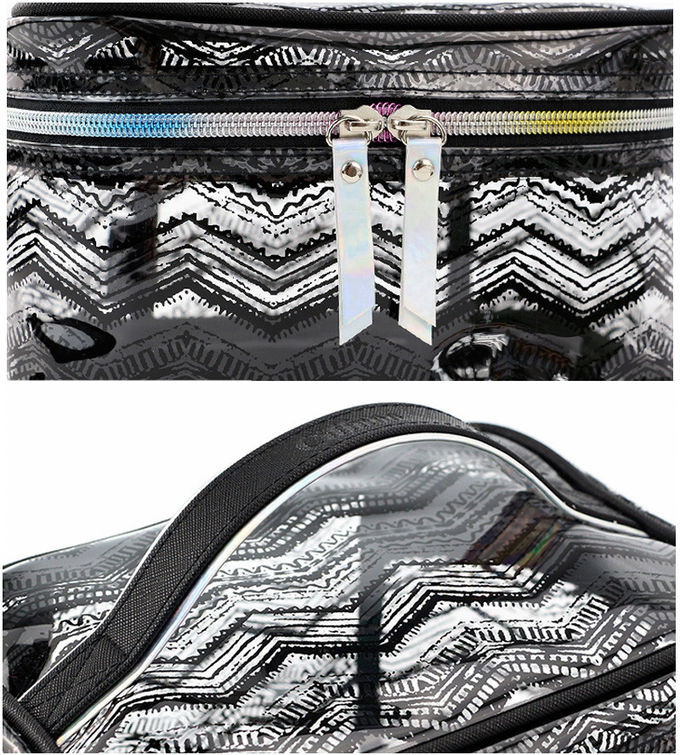 Waterproof Clear Makeup Big Portable Large Capacity PVC Clear Toiletry Bag