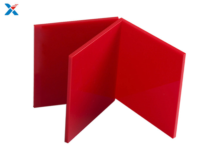 ISO FCC Red Coloured Acrylic Sheet Extruded Plexiglass Board