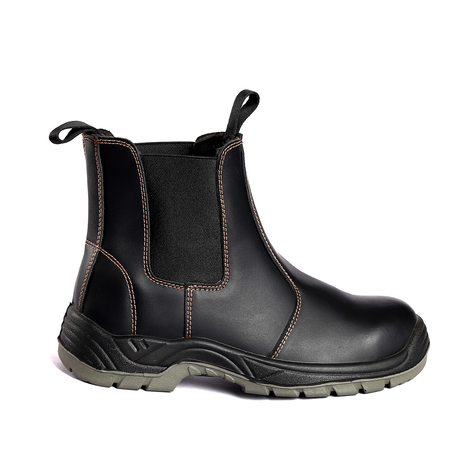 Technique Injection Contruction Safety Boots Comfortable EVA Insole Transfer Coating Leather Upper Material