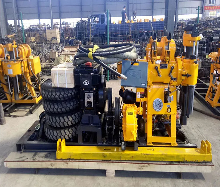 22 HP Hydraulic Drilling Rig for 200 Meters Drilling Depth with Online Video Support