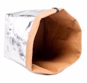 0.55mm Washble Kraft Paper Storage Bags Light Reusable Paper Bag Seedling Pots
