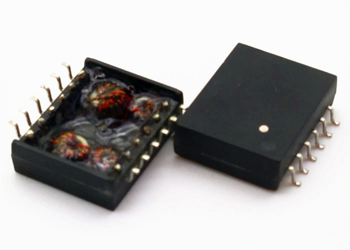 10/100/1000 Base-T Lan transformer 5K VAC dielectric withstanding voltage Designed for PoE+ Cross to SM51589