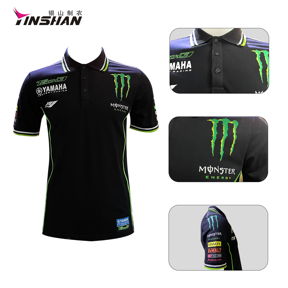 Customized Logo Racing T Shirts Breathable Sublimation F1 Polo Shirts for Pit Crew