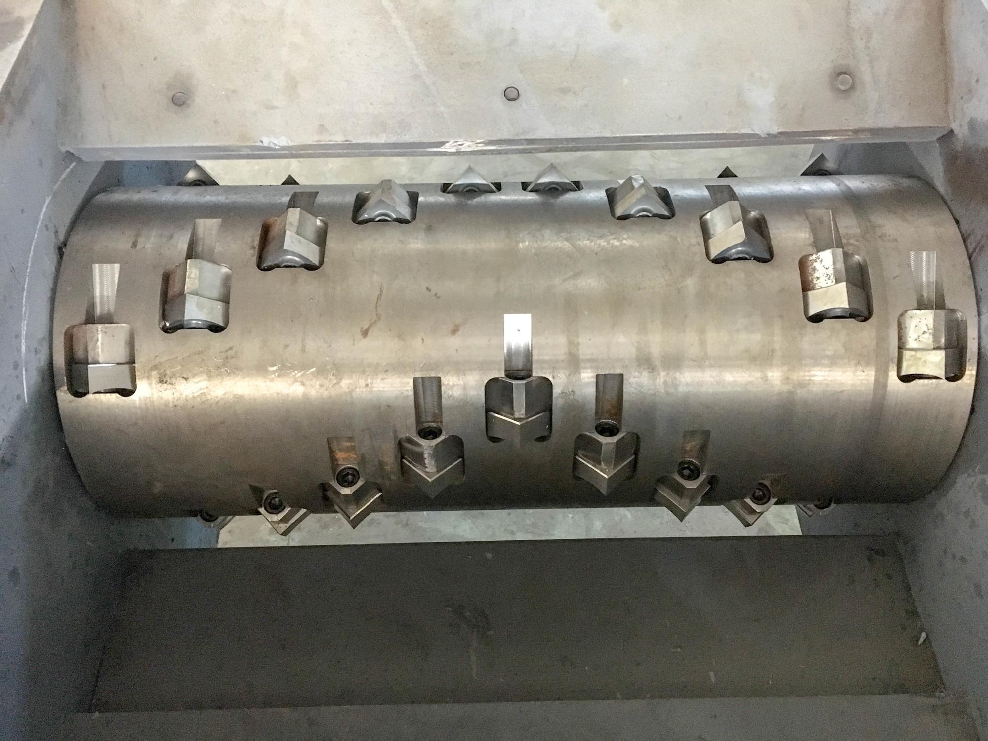 600-1500mm Plastic Shredder Machine , Aluminum Plastic Chipper Machine
