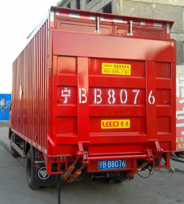 DC24V Hydraulic Tail Lift For Vans 1350mm Aluminum Plate