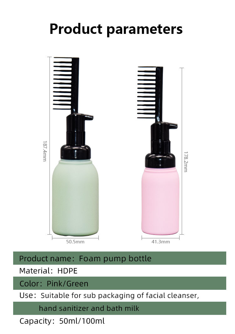50ml/100ml Hair Dye Bottle With Combe Cosmetic Salon Packaging Hair Care Packaging UKF23