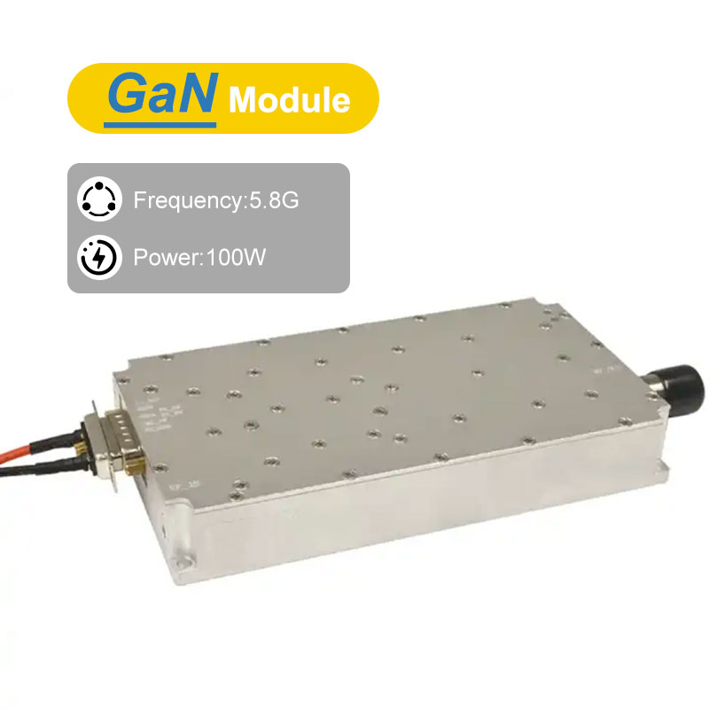 5.8G 100W GaN Amplifier for Drone Counter Module and Anti-Drone System 45±1dB Gain