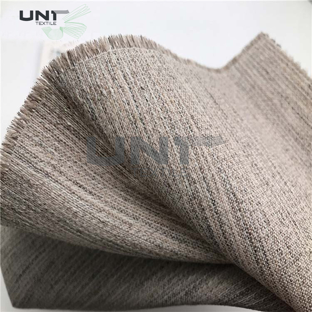 Elastic Stiff Natural Horse Hair Interlining 160cm Width For Suit
