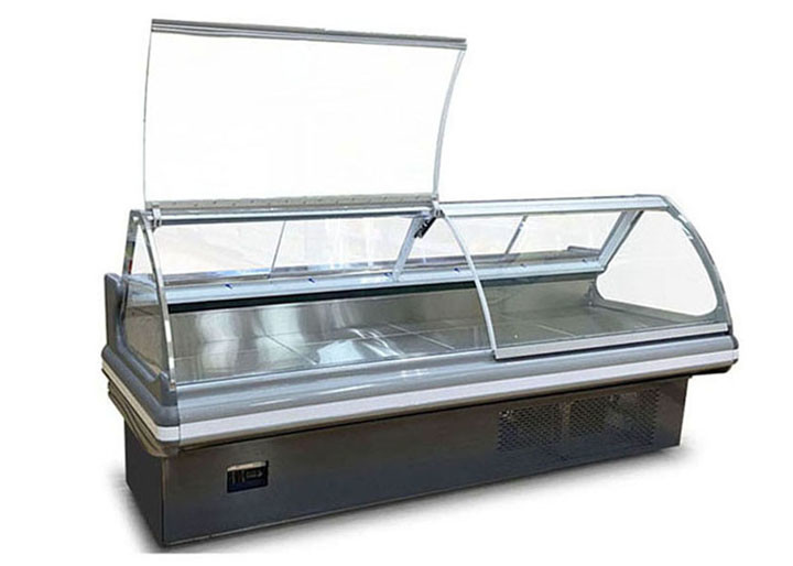 Adjustable Door Meat Deli Display Refrigerator Cooked Food Display Cabinets
