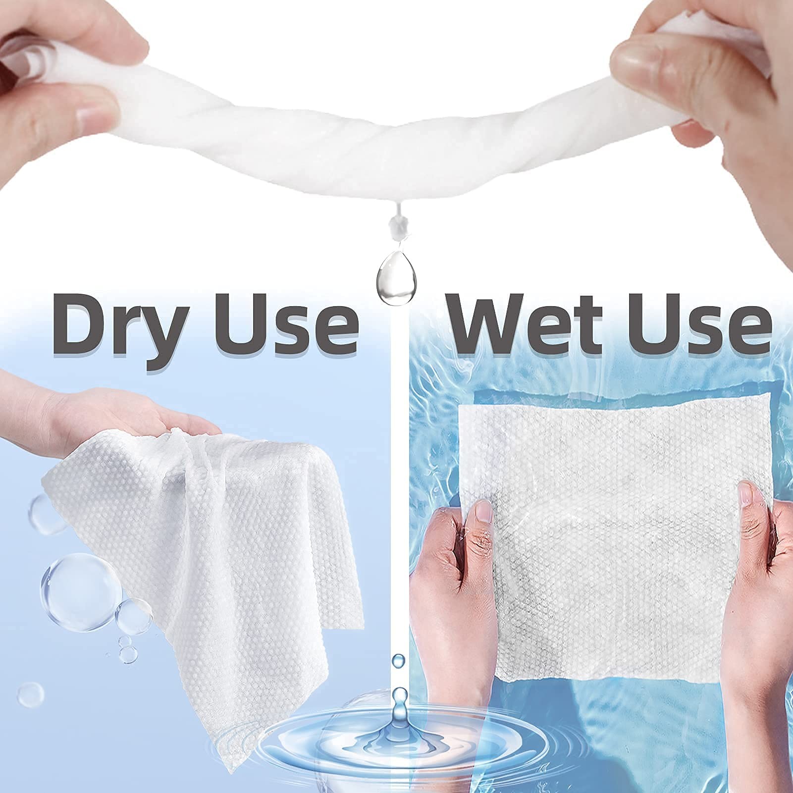 Disposable Eco Friendly Face Towel 100% Cotton Tissue Towel Cleansing Wipes