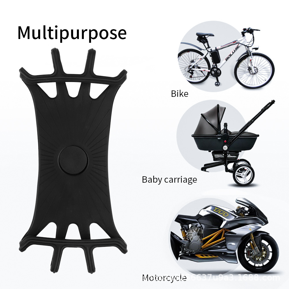 Waterproof 360 Degree Rotation Silicone handlebar mount Smartphone Holder 4-6 Inch motorcycle Bike mobile cell phone holder