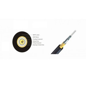 Access Indoor Fiber Optic Cable Anti Rodent Non Metallic Central Tube