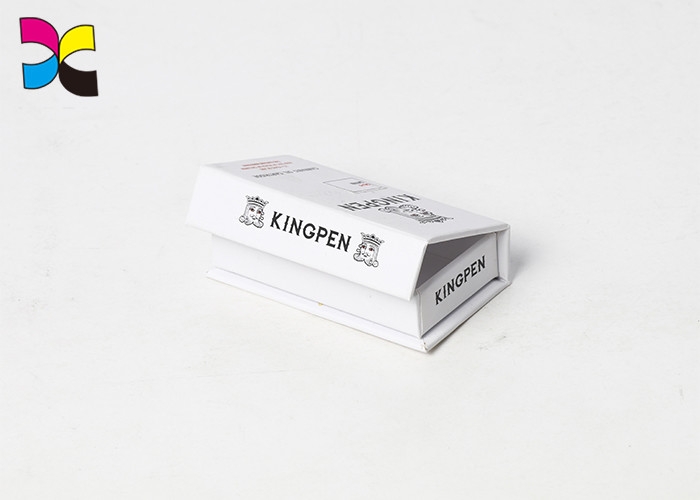 Electronic Cigarette Printed Gift Boxes Flap Rigid Logo Brand 157gsm C2S Art Paper