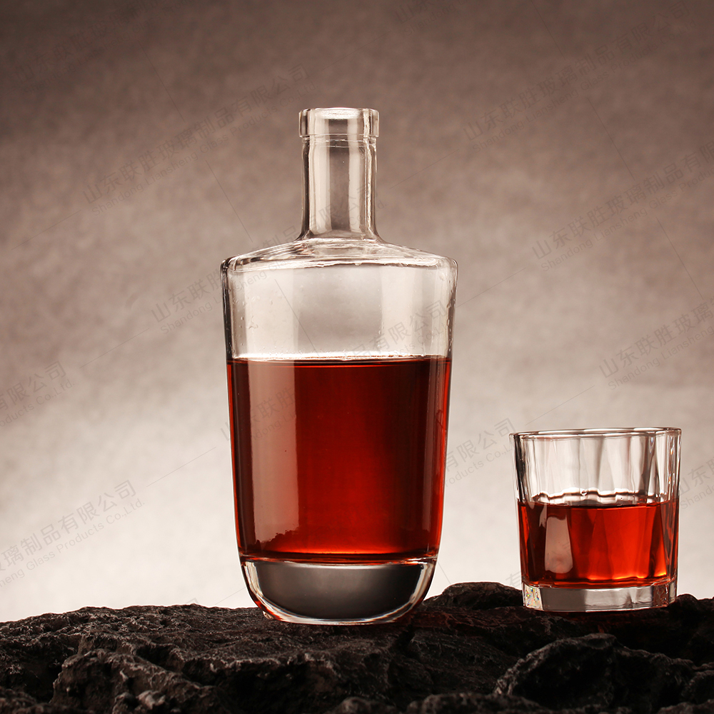 High Flint 100ML 500ML 750ML Glass Bottle for Beverage Fruit Juice Wine Liquor Drinking