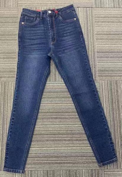 factory manufacturer custom logo wholesale stretch denim pants fashion high