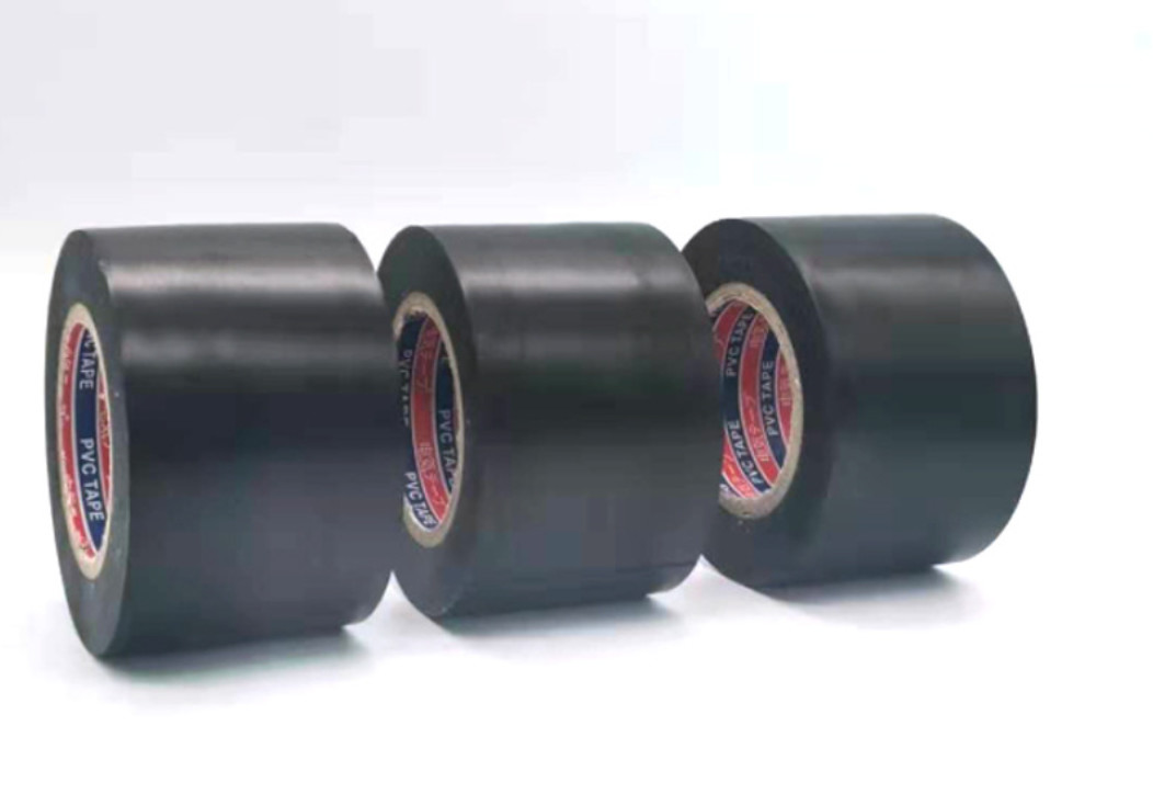 Black Rubber PVC Adhesive Tape Single Sided 50mm