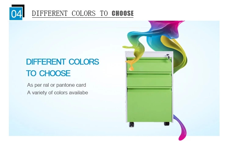 4 Drawers ISO9001 Office Filing Cabinets 0.4mm To 1.2mm