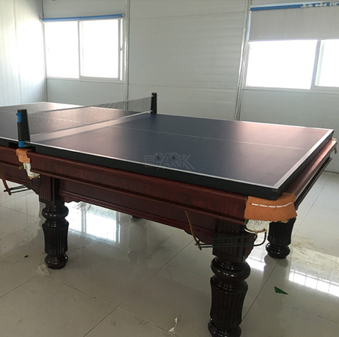American Style 9 Foot Black Billiard Table For Shopping Mall