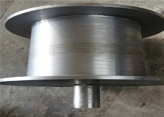 Q355D Marine Crane Fiting Cable Winding Drum 546mm Covered With Zinc And Paint