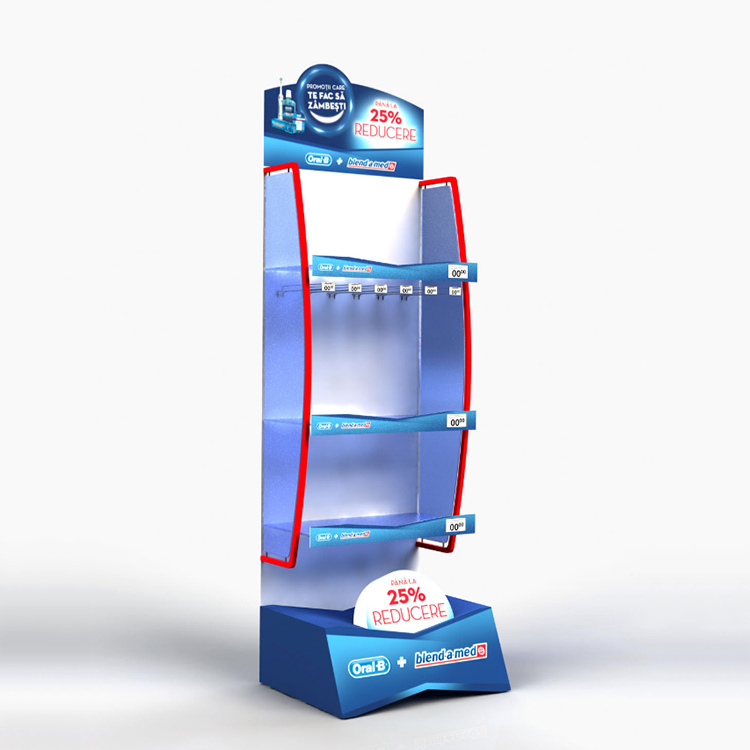 Demountable Metal Cosmetic Display Rack Supermarket Display Rack For Sanitary Pads