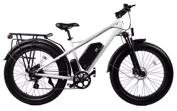 26 Inch Fat Tire Electric Mountain Bike Electric Hybrid Bike 60V 500W Long Range Motor Ebike Front Suspension Ebike