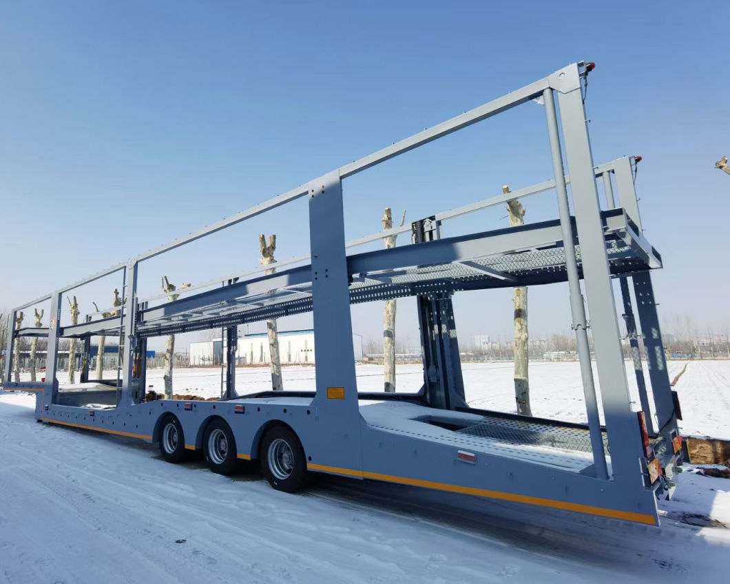 High Quality 3 Axle Transport8 Units Car Carrier Trailer Truck