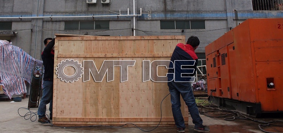 3Ton Seawater Flake Ice Machine Fishery Boats Flake Ice Making Machine German Bitzer Compressor