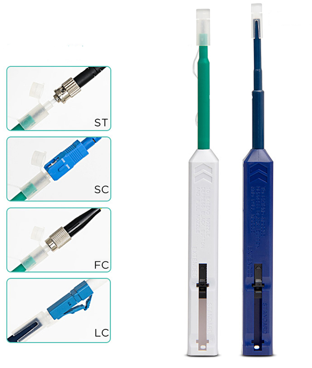 800 Times One Click SC Fiber Optic Cleaner Pen Antistatic Resin
