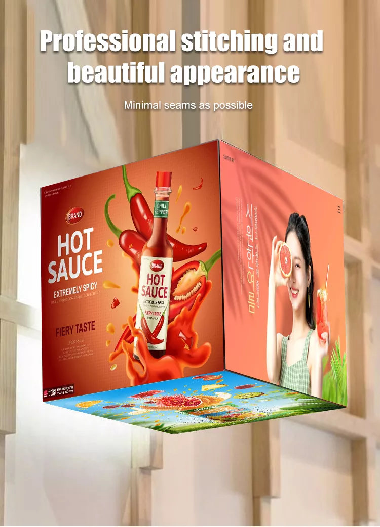 Cube LED Display Outdoor Waterproof 3D Video Rubik's Cube LED Display P2 P2.5 P3 P3.91 P4