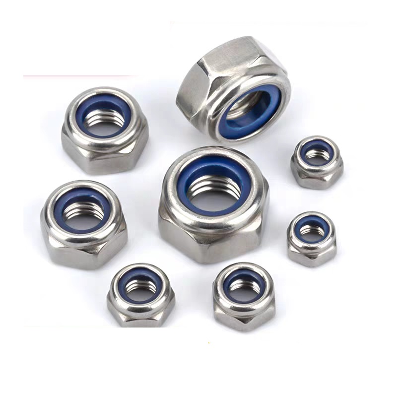 Metric Measurement System Stainless Steel Nylon Insert Lock Nut DIN985 Plain Design