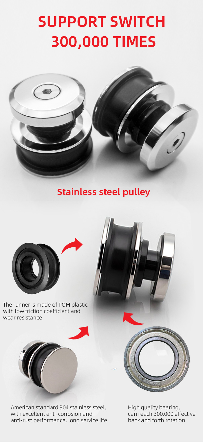 Frameless Shower Door Hardware Glass Bathroom Screen with Highly Resistant Properties