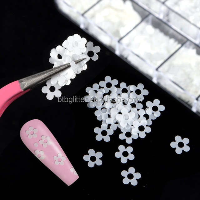 Custom Glitter Heart-Shaped White Lucency Nail Art Glitter Using Ritual Winter Garnet Saltstone A Must-Have for Earth Day