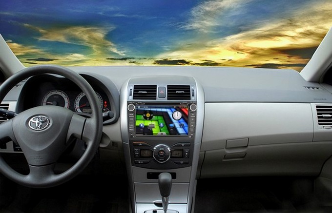 Toyota Corolla autoradio 2007-2011 with touch screen gps navigation wifi audio player OCB-8612