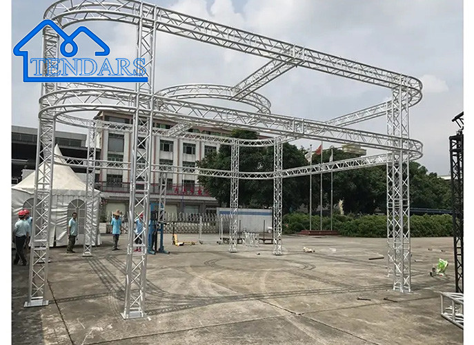 Factory Price Aluminum Stage Truss Circle Stage Lighting Round Truss For Wedding Event Display
