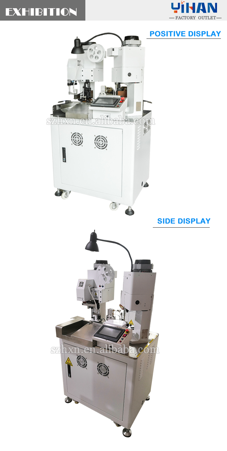 1000-800-1450 Automatic Double Head Wire Cutting Stripping Terminal Crimping Machine