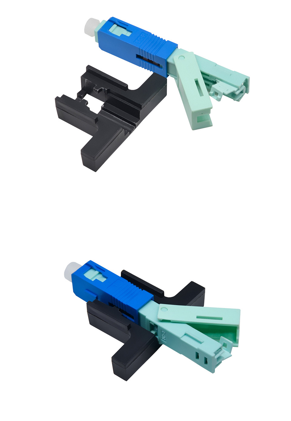 Reusable Manual Connector For APC/UPC Polished SC Standard FTTH Networks