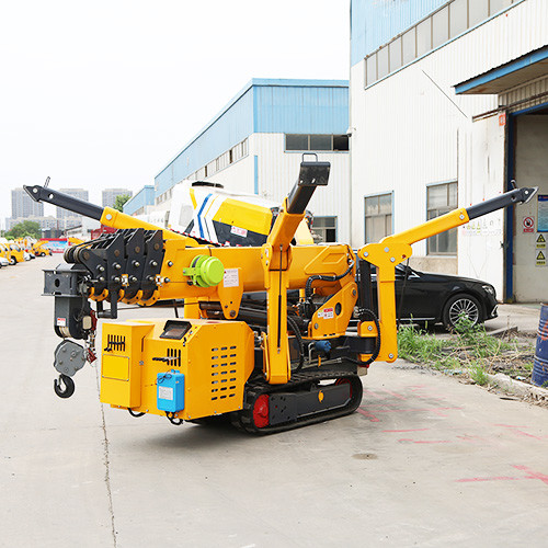3 Ton Remote Control Elevator Crawler Cranes ZHONGMEI Small Hydraulic Spider Crane