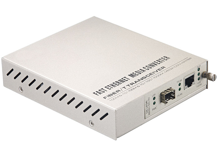 10/100/1000Base-TX to 1000Base-FX 1*9 Fiber Managed Media Converter Remote Standalone