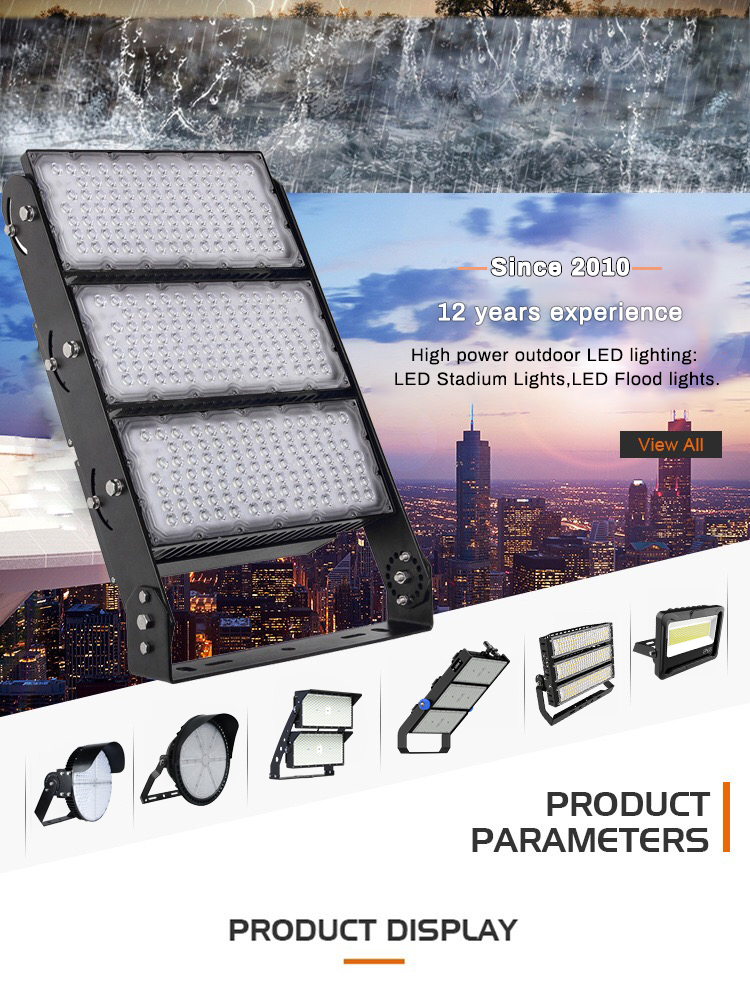 Heavy Duty LED Stadium Light 75000lm 500W Football Floodlight For Tennis Court