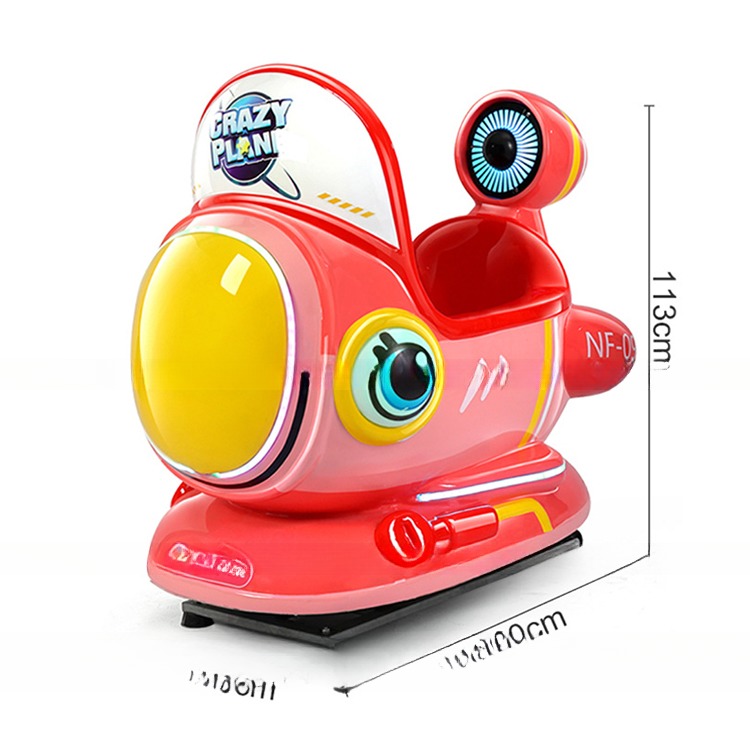 Electric coin swing game machine kids luxury kiddie rides with fiberglass material