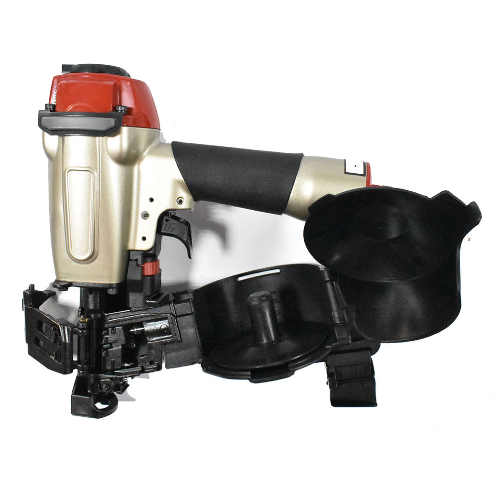 70-120PSI Coil Nail Gun SUNWELL CRN45A Pneumatic Length 19-45mm Red Color